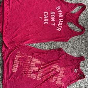 Athletic Work Out Tanks Women Semi-fitted Old Navy Pink XS